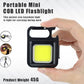COB LED Rechargeable Keychain Flashlight 800 Lumens