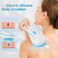 Electric Body Brush with Long Handle, Rechargeable Shower Back Scrubber