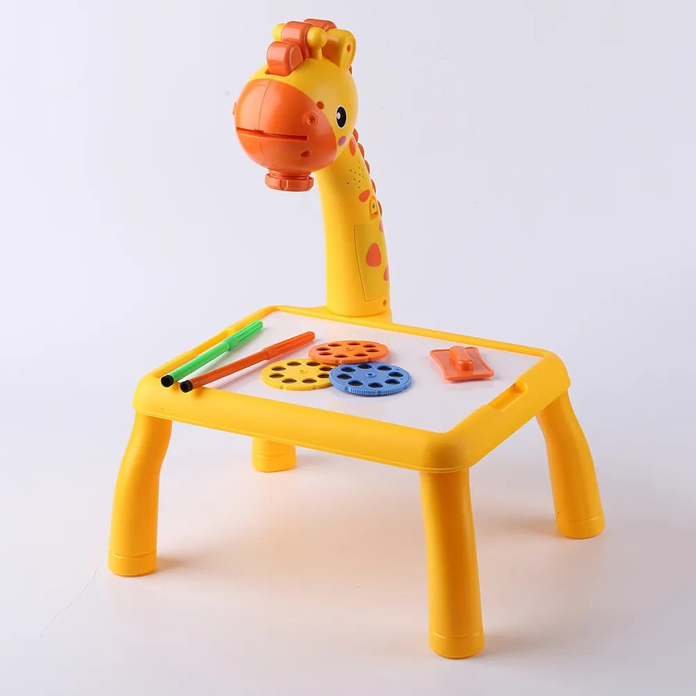 LED Drawing Projector Table for Kids, Projection Painting Board with Erasable Drawing Surface