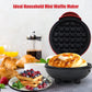 Mini Waffle Maker with Non-Stick Cooking Plates