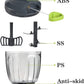 900ml Manual Food Chopper