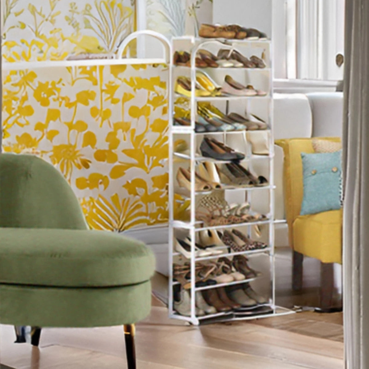 10-Tier Tall Shoe Rack Storage Organizer