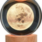 3D Crystal Ball Moon Lamp with Wooden LED Base