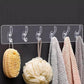 Self-Adhesive Wall Hanger with 6 Hooks