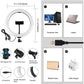 26cm LED Selfie Ring Light with Adjustable Tripod Stand