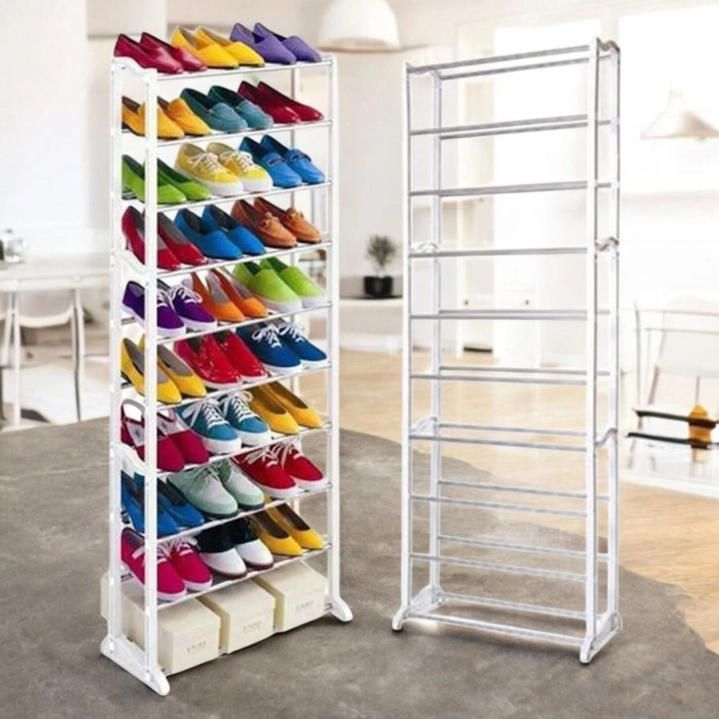 10-Tier Tall Shoe Rack Storage Organizer