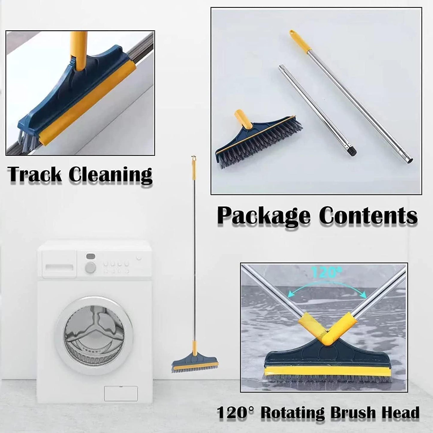 Bathroom Cleaning Brush with Long Handle