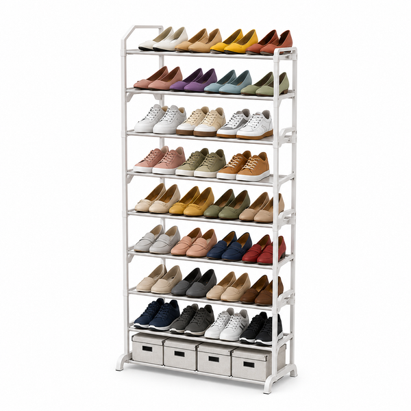 10-Tier Tall Shoe Rack Storage Organizer