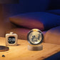 3D Crystal Ball Moon Lamp with Wooden LED Base