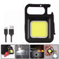 COB LED Rechargeable Keychain Flashlight 800 Lumens