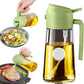 2-in-1 Oil Dispenser & Sprayer Bottle for Kitchen