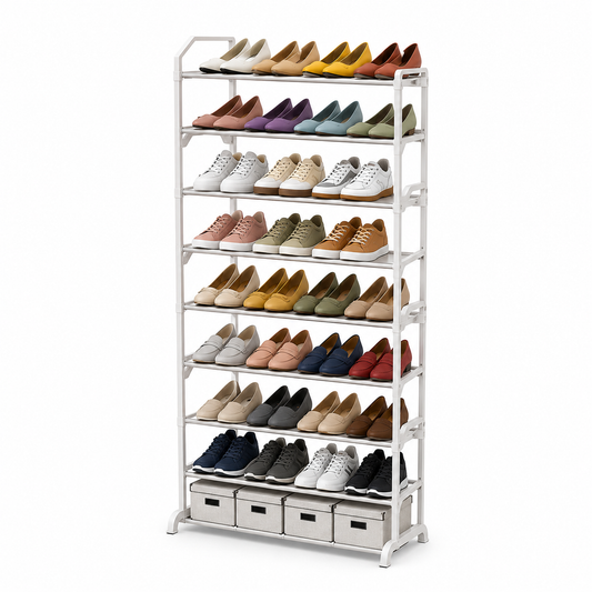 10-Tier Tall Shoe Rack Storage Organizer