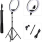 26cm LED Selfie Ring Light with Adjustable Tripod Stand