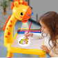 LED Drawing Projector Table for Kids, Projection Painting Board with Erasable Drawing Surface