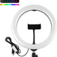 26cm LED Selfie Ring Light with Adjustable Tripod Stand