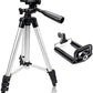 Lightweight Adjustable Tripod Stand with Universal Phone Holder